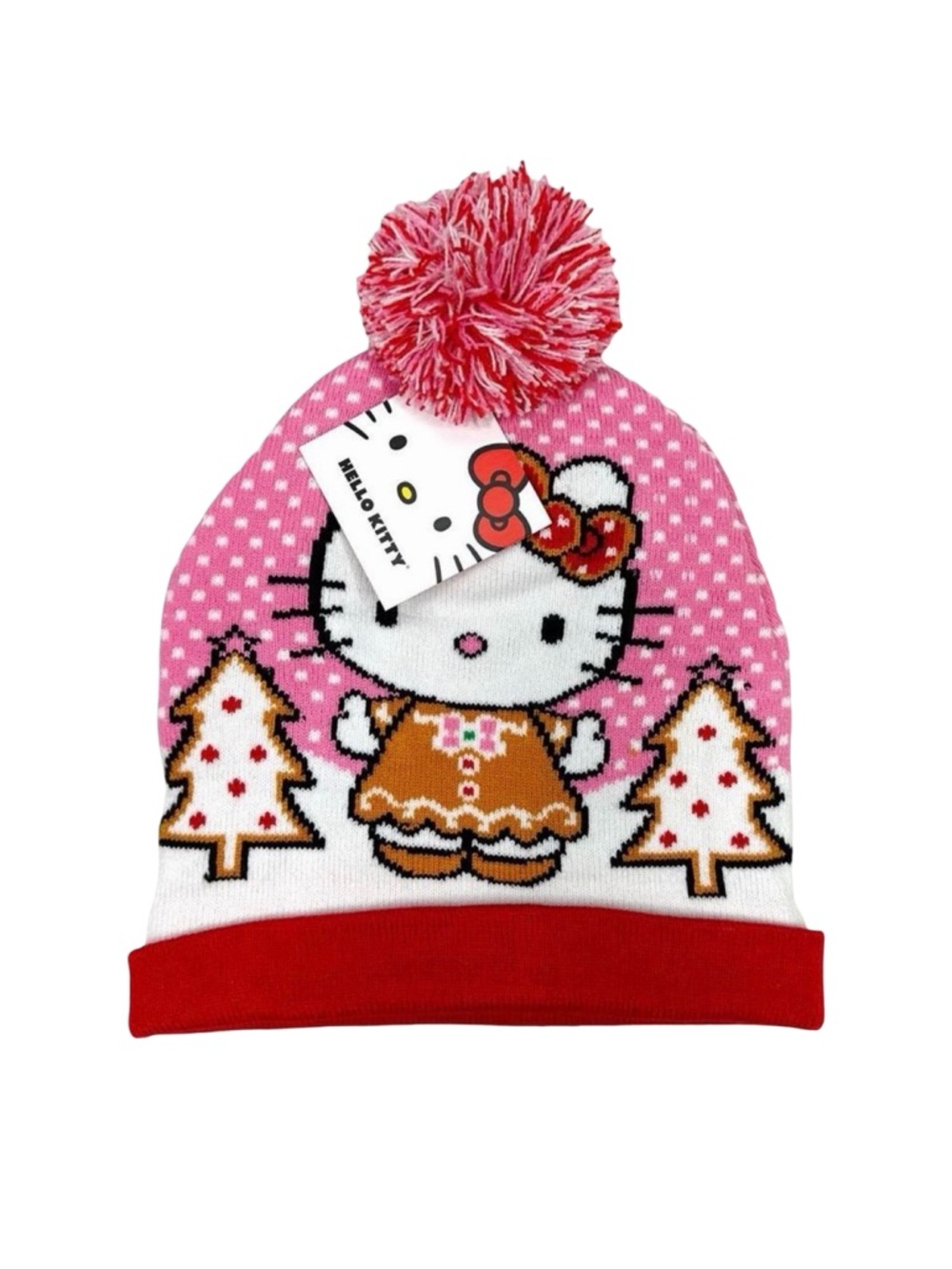 Sanrio Hello Kitty Pom-Pom Beanie - One Size